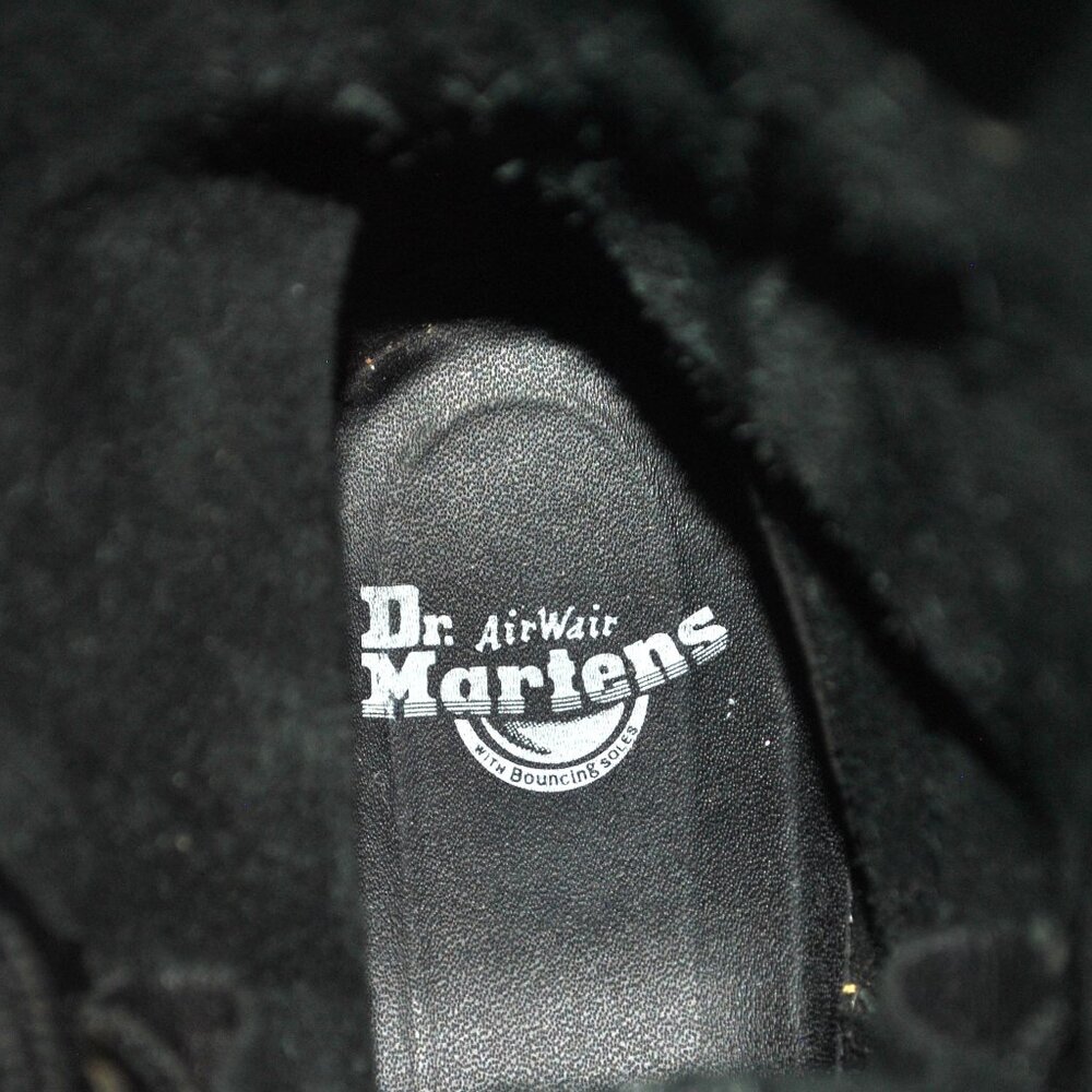 Dr. Martens Boots Size Women's 5 Black Virginia Leather 1490 Mid Calf Boots - Picture 4 of 11